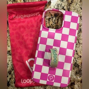 Hot Pink Checkered Loopy Case $47$ VALUE